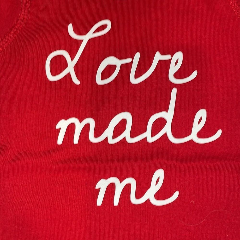 RABBIT SKINS love made me red onesie - Picture 3 of 5